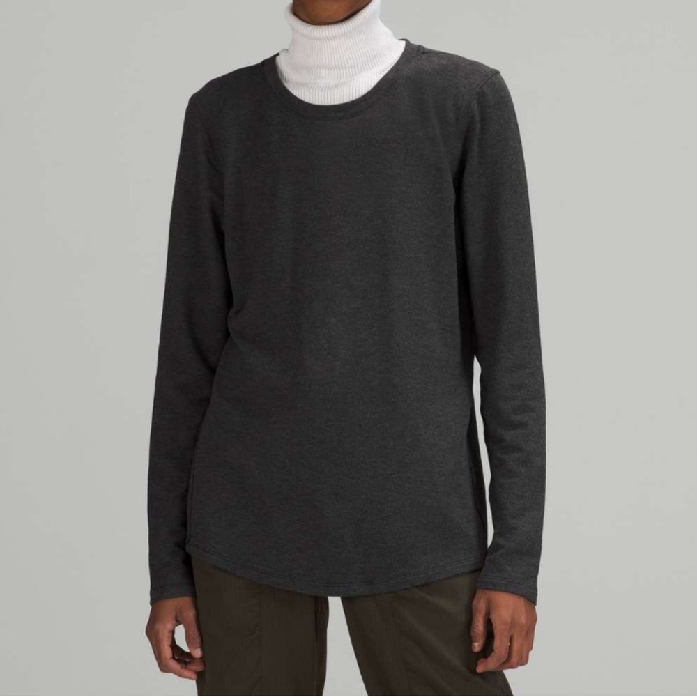 Lululemon Ever Ready Long Sleeve Shirt
Heathered Black Size 14 , Like New